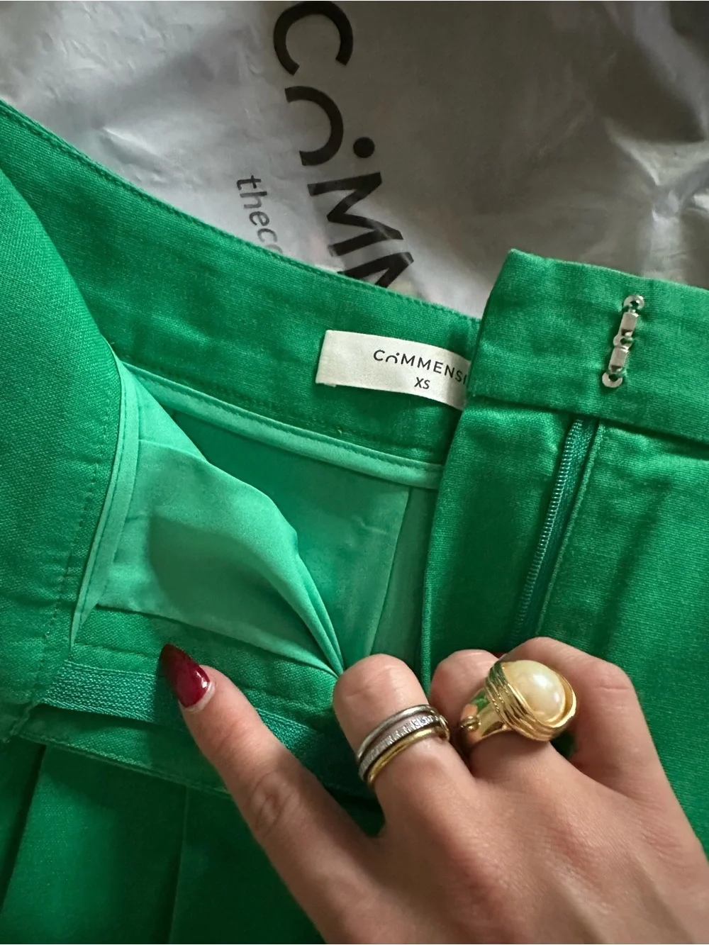 NWT Commense Emerald Sleeveless Blazer & Short Set - XS